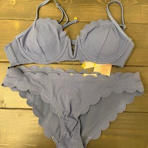 Jessica Simpson Scalloped Bikini